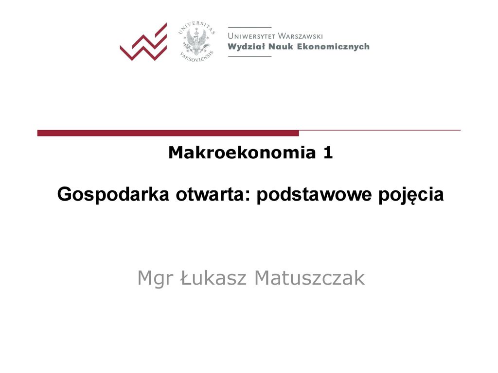 Gospodarka otwarta podstawowe pojęcia ppt pobierz